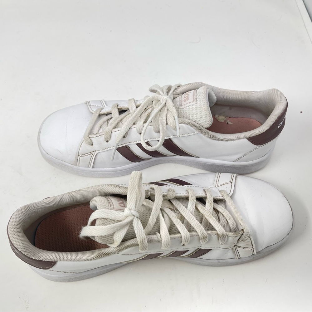 Adidas Grand Court Size 5 Cloud White - Rose Gold metallic Art. EF01101 - Picture 9 of 14